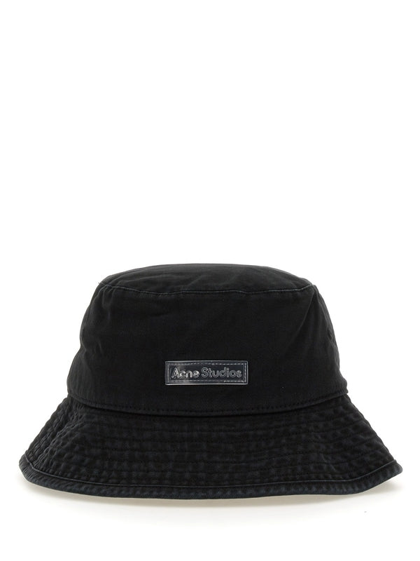 Logo Patch Cotton Bucket Hat