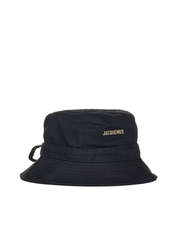 Logo Detail Cotton Bucket Hat