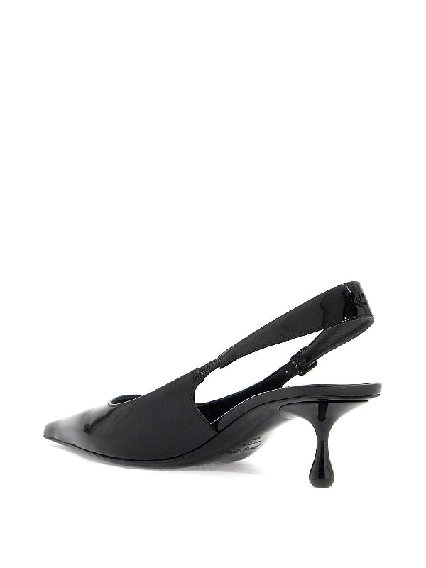 Amel Leather Slingback Heels - Jente