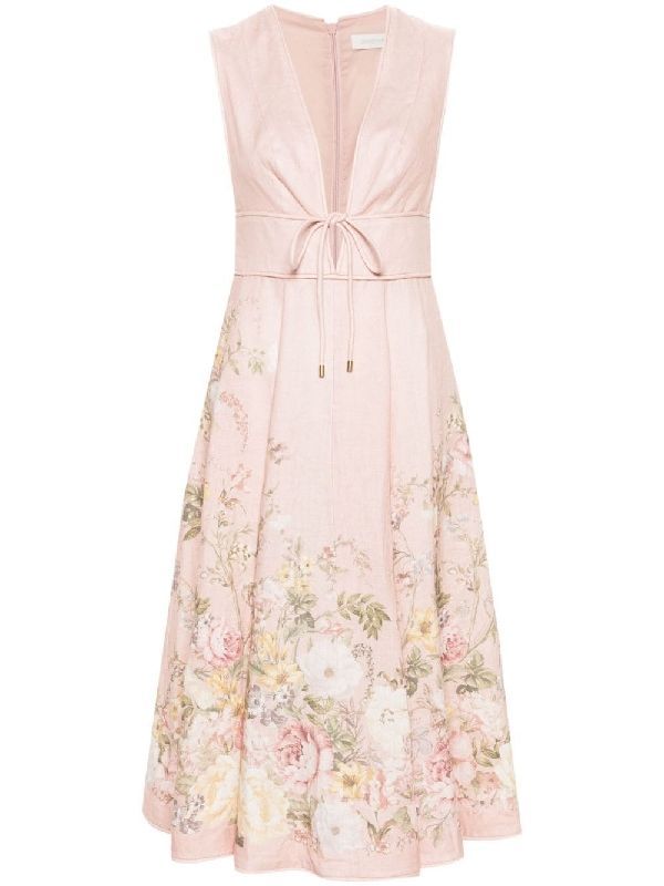 Waverly Flower Linen Dress