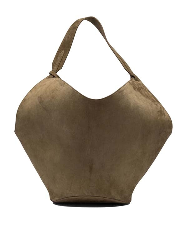 Lotus Suede Medium Tote Bag