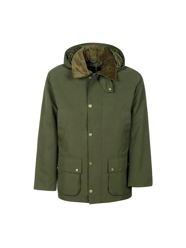 Corduroy Collar Hooded Jacket