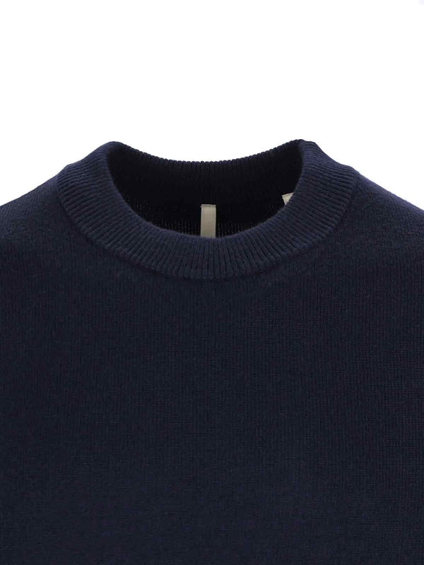 Sunflower Navy Knitted