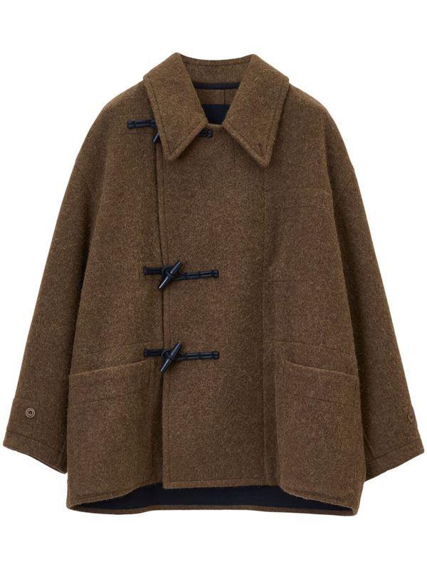 Alpaca Wool Short Duffle Coat