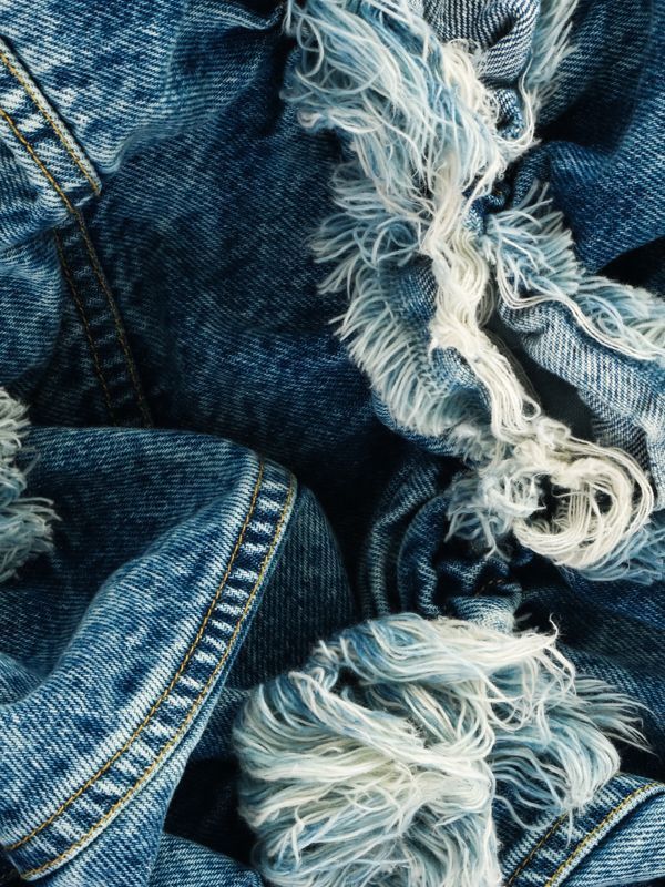 Ponder.er Smoke Frayed Tote Bag