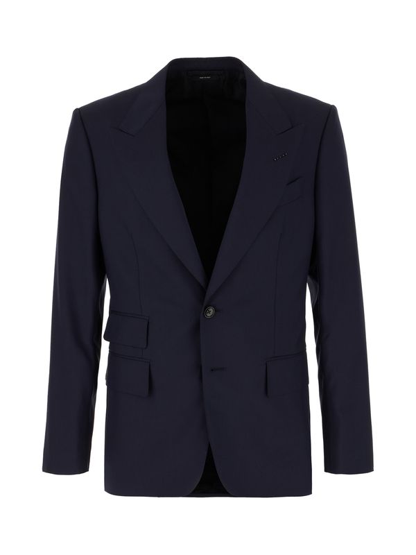 Single Breasted Tailored Wool Suit