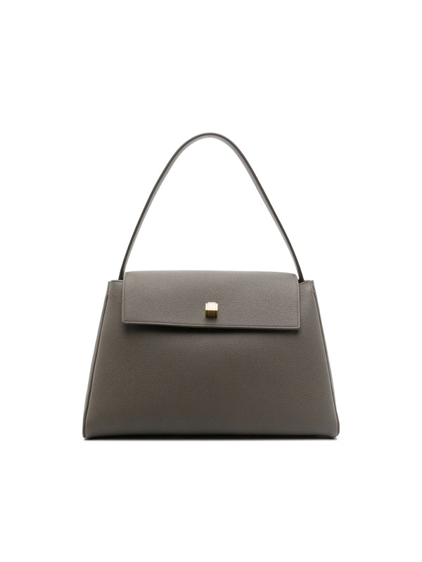 Square Ornament Leather
  Shoulder Bag