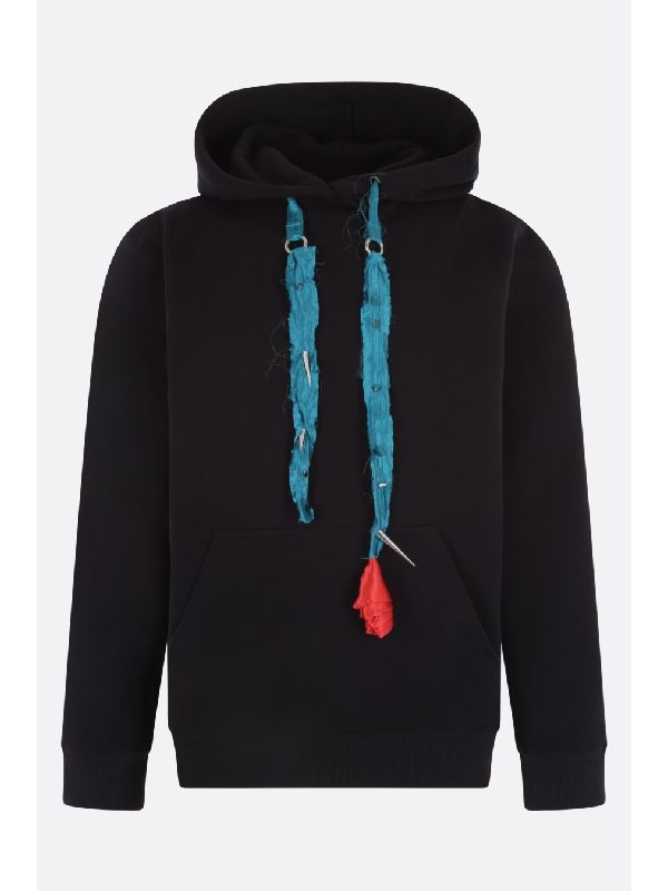 Spike Rose Drawstring Hoodie