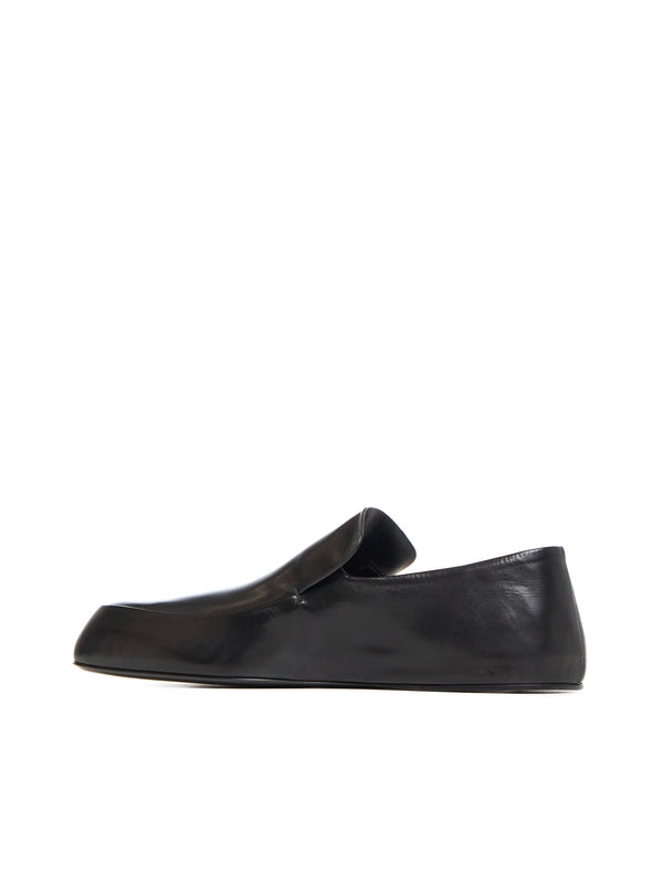 Black Leather Loafers