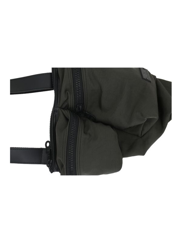 Logo Label Nylon Shoulder Bag