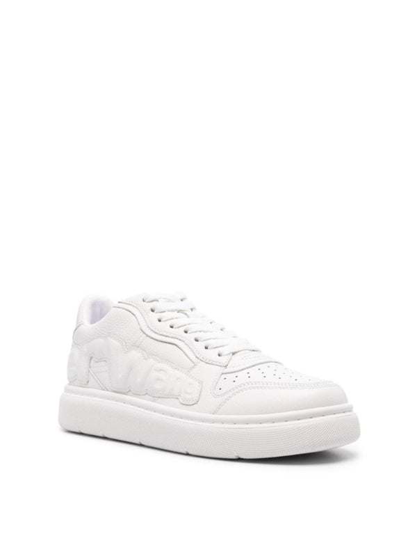 Logo Leather Low-Top Sneakers