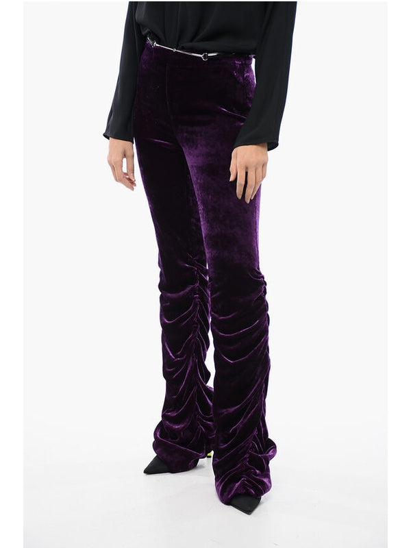 Slim Fit Velvet Pants