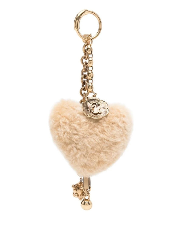 Chloe Beige Pouch Keychain