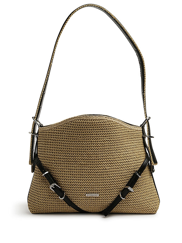 Voyou Raffia Medium Shoulder
  Bag