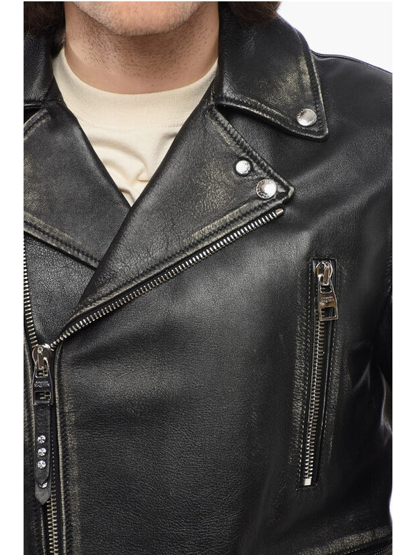 Alexander Mcqueen Black Biker