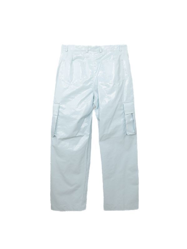 Blue Straight Cargo Pants