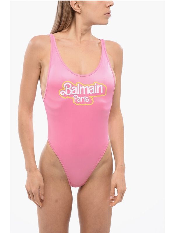 Barbie Logo Printing One-piece Swimsuit