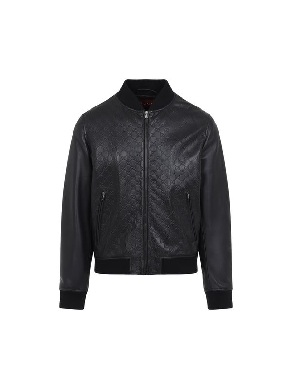 Allover GG Logo Lambskin Jacket