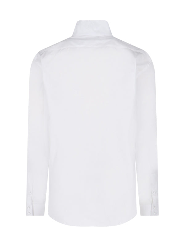 White Cotton Poplin Shirt