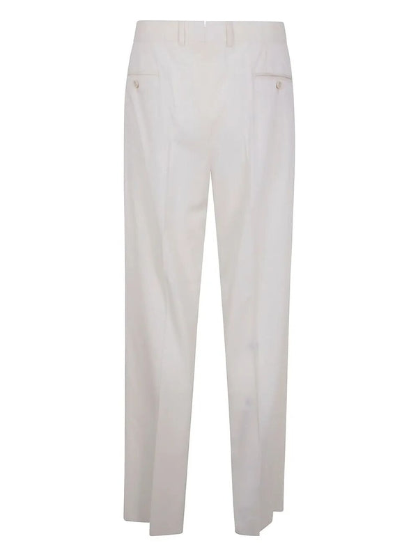 Tapered Wool Tailored Pants