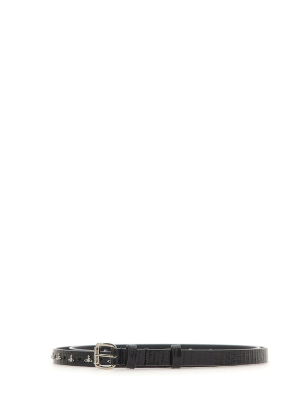 Vivienne Westwood Black Leather Belts