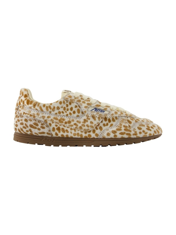Autry Beige Low Top Sneakers