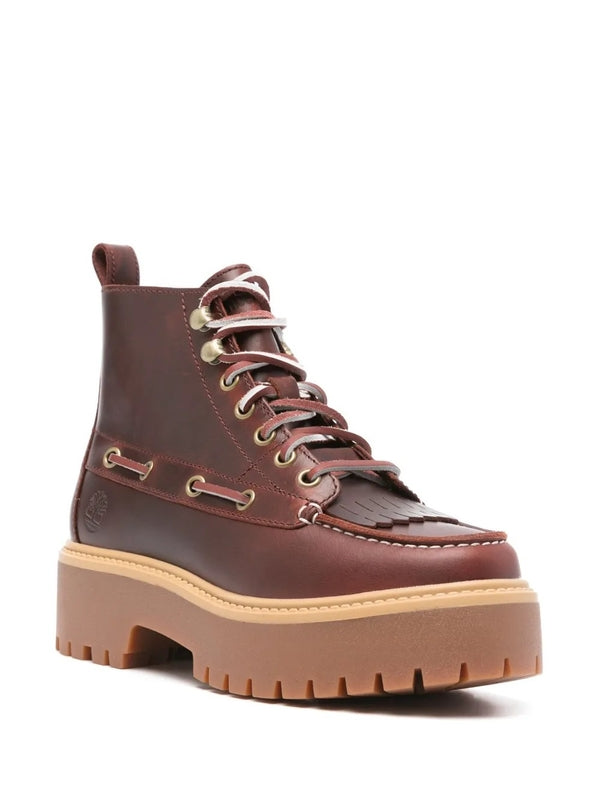 Timberland Brown Lace-Up Boots