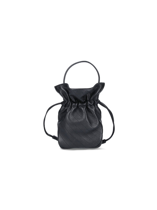 Blondie Leather Mini Bucket Bag