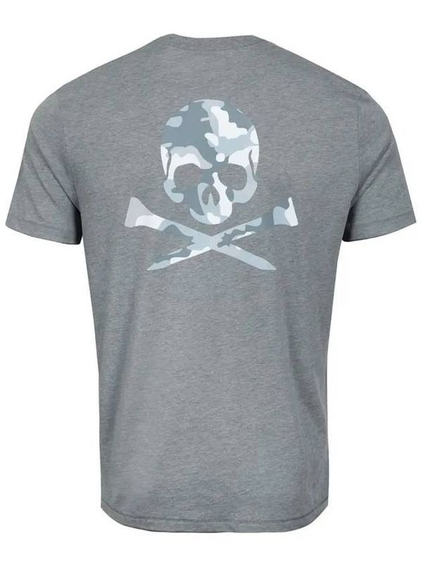 Logo Back Camo Skull T-Shirt