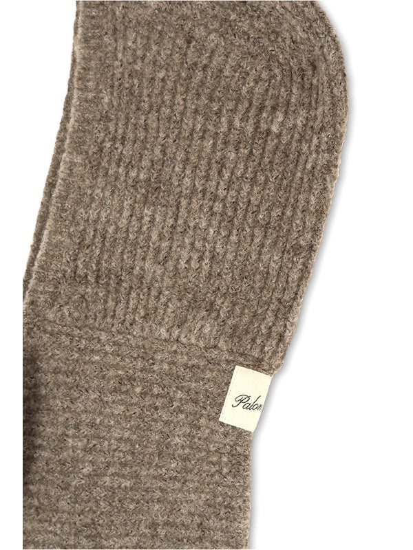 Logo Patch Wool Blend Balaclava