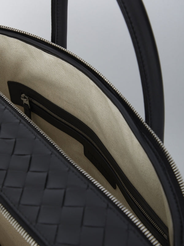 Bottega Veneta Getaway Black Brief Case