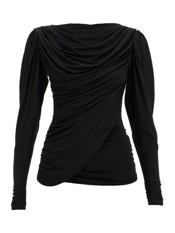 Blessy Drape Long Sleeve Top