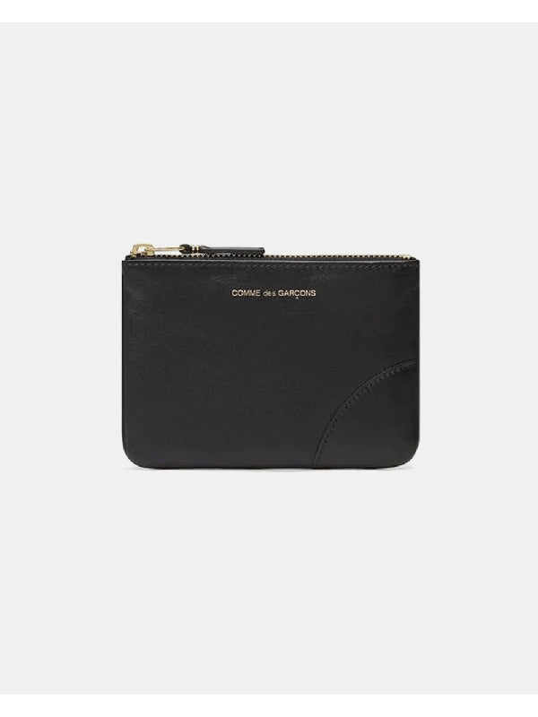 Logo Leather Zipper Wallet