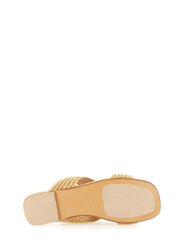 Castañer Beige Slides