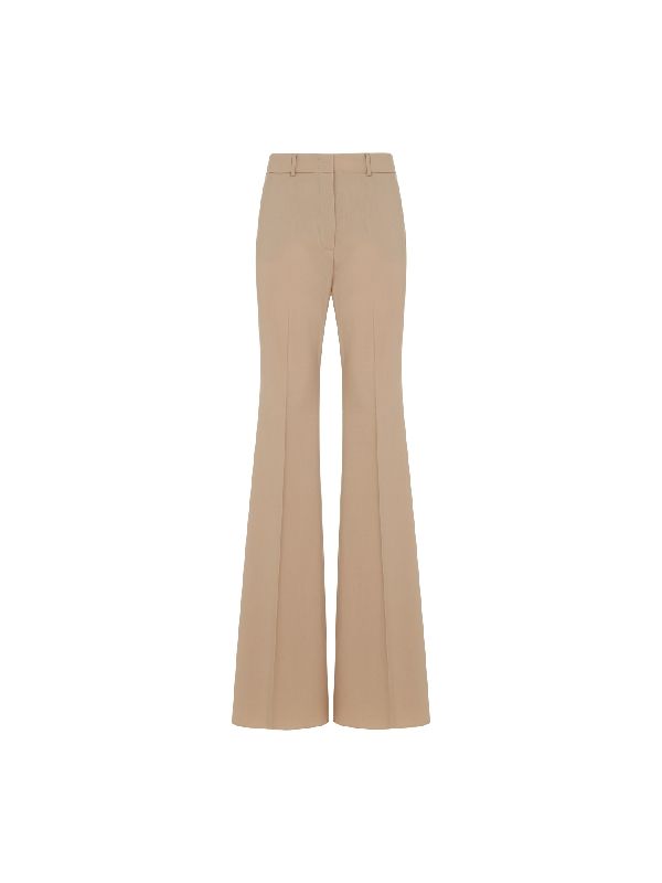 Wool Flare Tailored Pants