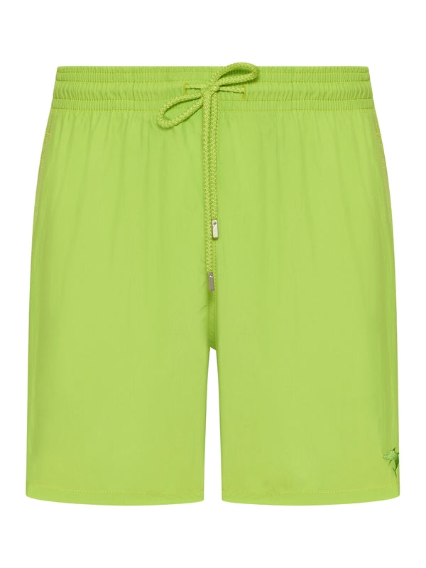 Back Logo Patch Drawstring Swim Shorts