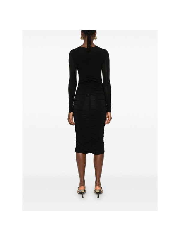 Volgane Gathered Midi Dress