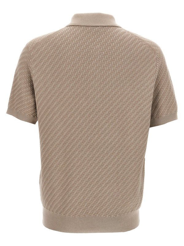 Knit Short
  Sleeve Polo Shirt