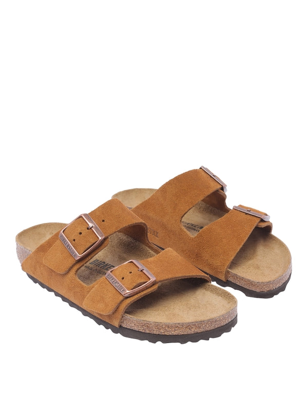 Arizona Buckle Suede Sandals