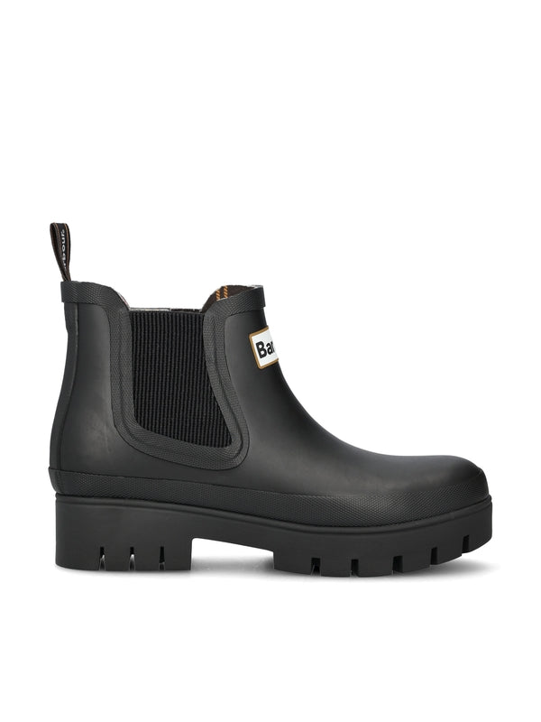 Logo Patch Rain Chelsea Boots