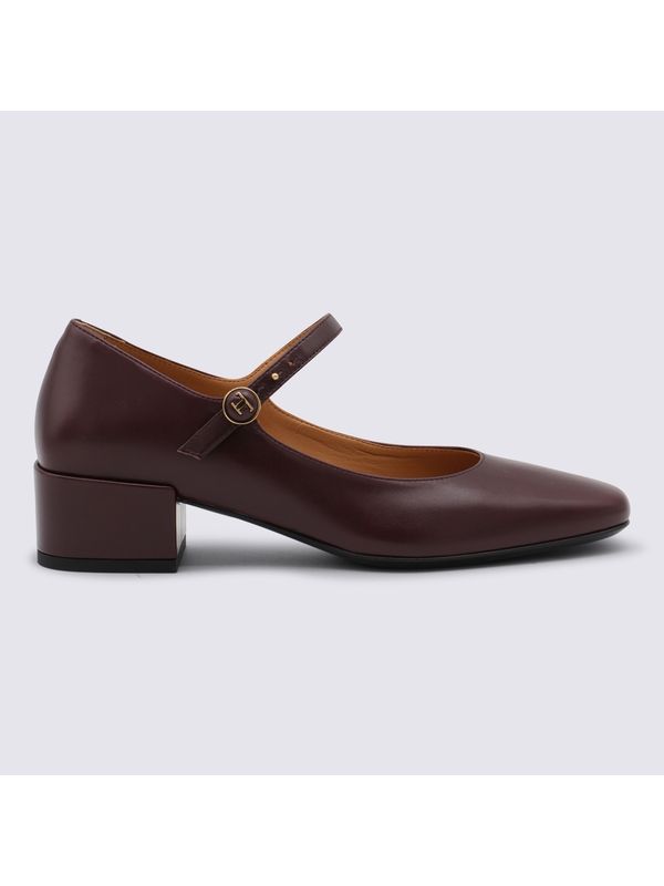 Tod's Burgundy Pumps Heel