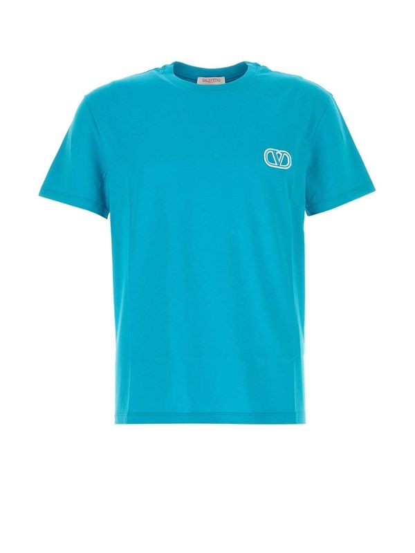 V Logo Cotton Short Sleeve
  T-Shirt