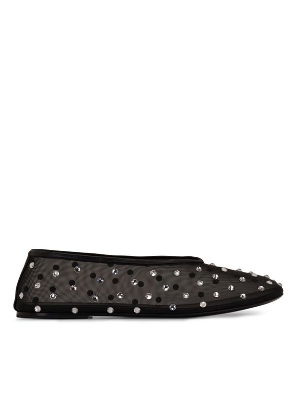 Marcy Crystal
  Mesh Flat Shoes