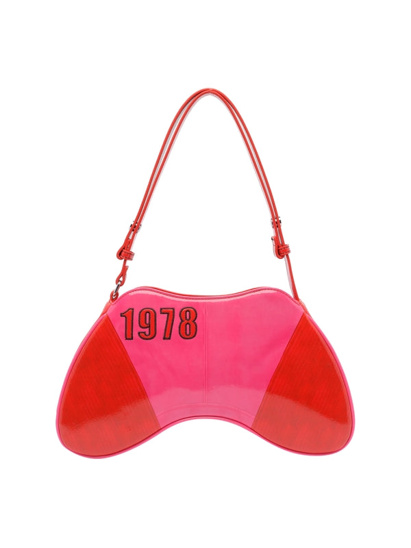 Play Logo Glossy Shoulder Bag