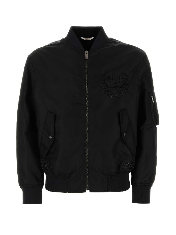 Back Logo Bomber Jacket