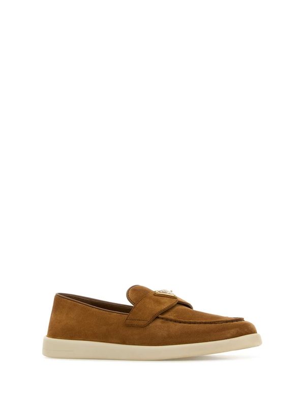 Triangle Logo Suede
  Loafers