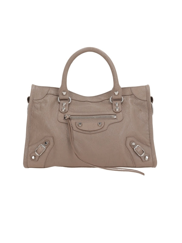 Balenciaga City Small Beige Tote Bags