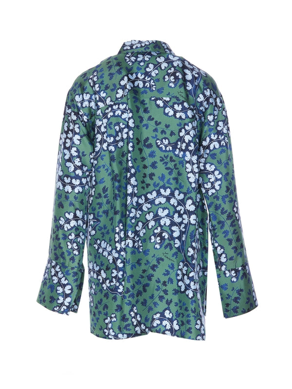 Allover Printing Silk Shirt