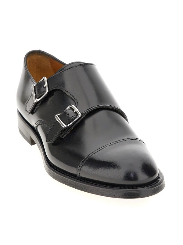 Monk Strap Leather Derby Shoes