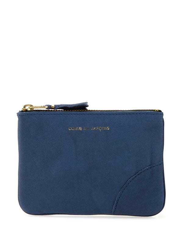 Washed Leather Zip Pouch